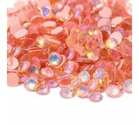 ss6-ss30Glitter Crystal Mocha Opal Non Hotfix Rhinestones Flatback Strass стразы Nails Crystals Diamond for Nail Art Nail Charms-Tangerine-Mix s6-s20 1440pcs