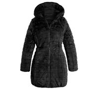 SS7 Womens Faux Fur Coat Reversible Jacket Black