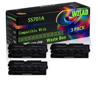 SS701A Compatible for Samsung Waste Box with Chip MultiXpress X 4200 Series X 4220 RX X 4250 LX X 4300 Printers (3 Pack Black)