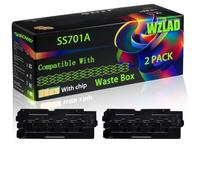 SS701A Compatible for Samsung Waste Box with Chip MultiXpress X 4200 Series X 4220 RX X 4250 LX X 4300 Printers (2-Pack Black)
