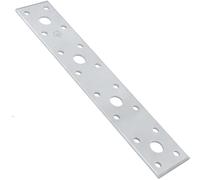 SS8® 1 x 200x35x2.5mm Flat Bracket Metal Joining Plate Steel Brackets Fixing Sleeper Fence Timber Heavy Duty Galvanised