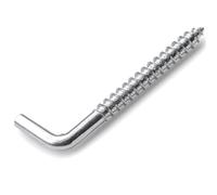 SS8® 60mm L Hooks Screw in (Pack of 8) Hook Heavy Duty Square Cup Metal Hanger Picture Hanging Dresser Outdoor