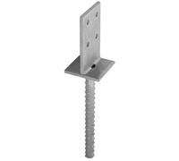 SS8 70mm Galvanised Heavy Duty Concealed Bracket Support For Fence & Pergola Posts - Metal Base Brackets For Concrete Installation