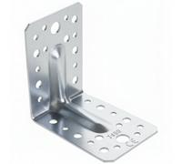 SS8 Angle Bracket 90X90X65X2.5mm (Pack Of: 5) Heavy Duty Galvanised Steel Reinforced Corner Brace For Timber