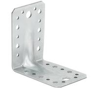 SS8 Angle Bracket Size: 70X70X55X2.5mm ( Pack Of: 10 ) Heavy Duty Galvanised Steel Metal Corner Braces For Joining, Bracing