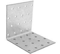 SS8® Angle Brackets 60x60x100mm (4pcs) Corner Bracket Metal L Plate Heavy Duty Steel Brace