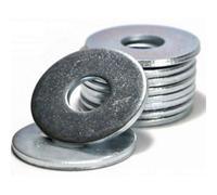 SS8 Large Flat Washer M14 - 14mm ( Pack Of: 50 ) Form G Zinc Galvanised Steel Penny Washers Din 9021