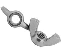 SS8 M16 Wing Nuts Butterfly Pack Of: 20 Din 315 (American) Zinc Plated Steel For Diy Tools Machinery