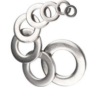 SS8 M5 Form A Flat Washers A4 Stainless Steel Premium Marine Grade Metal Washer Din 125 / Size: M5 / Pack Of: 10