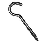 SS8 Screw in Wall, Ceiling Eye Cup Hooks Heavy Duty 70mm (Pack of 5) Large, Sturdy Metal Hooks for Indoor/Outdoor Hanging Picture Hanger Lamp Wire Holder