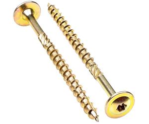 SS8 Torx Wafer Head Structural Timber Screws 6.0 x 80mm - EN 14592 Certified - Pack of 4