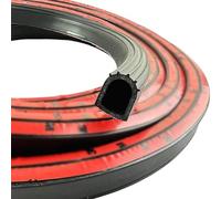 Ssamall Automotive Self-Adhesive Weather Stripping D Shape Door Rubber Seal Strip,1" RV Slide Out Seal, Weather Stripping for Fill Gaps,Apply to Car,Truck,RV,Boat and Home Application (12 M)