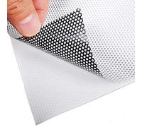 Ssamall One-Way Perforated Black and White 2 Sides Vinyl Privacy Window Film Electrostatic Adhesive Glass Wrap Roll (30x300cm)