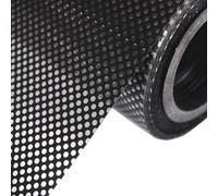 Ssamall One-Way Perforated Black Vinyl Privacy Window Film Adhesive Glass Wrap Window Tint Film Auto Car Windshield Sun Shade Roll (30x200cm)