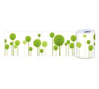 Ssamall Wallpaper Borders Self-Adhesive Green for Bathrooms Kitchen Clear Waterproof Vinyl Wall Covering Borders Home Decor Tiles 5Meters