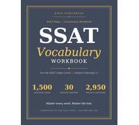 SSAT Edge - Vocabulary Workbook: 1,500 Essential Words for the SSAT Upper Level - with Synonym & Analogy Practice