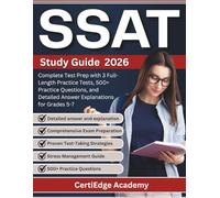 SSAT Middle Level Study Guide 2026: Complete Test Prep with 3 Full-Length Practice Tests, 500+ Practice Questions, and Detailed Answer Explanations for Grades 5-7