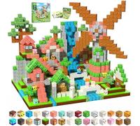 SSAWER Magnetic Blocks, 100PCS Magnetic Building Blocks, Stacking Magnets for Kids, STEM Constructions Magnet Blocks for Boys Girls Age 3+, Christmas Birthday Gifts(Forest House)