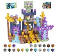 SSAWER Magnetic Blocks, 100PCS Magnetic Building Blocks, Stacking Magnets for Kids, STEM Constructions Magnet Blocks for Boys Girls Age 3+, Christmas Birthday Gifts(Sword)