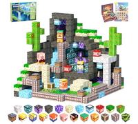 SSAWER Magnetic Blocks, 48PCS Magnetic Building Blocks, Stacking Magnets for Kids, STEM Constructions Magnet Blocks for Boys Girls Age 3+, Christmas Birthday Gifts (Mineral Exploration)