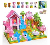 SSAWER Magnetic Blocks, 48PCS Magnetic Building Blocks, Stacking Magnets for Kids, STEM Constructions Magnet Blocks for Boys Girls Age 3+, Christmas Birthday Gifts (Sakura Forest)