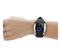 Ssb315p1 Watch Speedometer Dial Meter LED Car Men's Light Sports Men's Watch (Black, One Size)