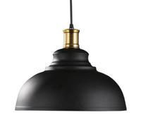 SSBHDM Single Head Ceiling Pendant Lamp, American Industrial Style Chandelier, Personalized Pot Lid Shaped Metal Hanging Light, Restaurant Bar Kitchen Island Decoration Light Fixtures