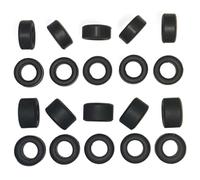 SSC 10 Front & 10 Rear J-Type Tyres 9mm | Scalextric Modern Indy F1 Compatible Slot Car Tyres