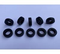SSC 10 Front Wheels Tyres for Scalextric Slot Cars, Super Grip Slick Replacement Tyres Spare Accessory, Compatible with C75, C94 & 190 SL FJ Mercedes, Body Fixing Tyre Set