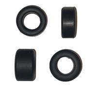 SSC 2 Front & 2 Rear J Type Tyres for Slot Cars, 9mm Wide Super Grip Tyres, Replacement Tyres Compatible for Indy Modern F1 Cars, Spare Tyres for Scalextric Slot Cars, Slot Car Accessories