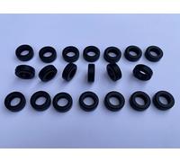 SSC 20 Front Wheels Tyres for Scalextric Slot Cars, Super Grip Slick Replacement Tyres Spare Accessory, Compatible with C75, C94 & 190 SL FJ Mercedes, Body Fixing Tyre Set