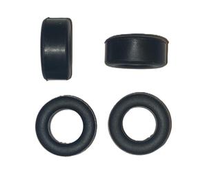 SSC 4 Front J Type Tyres for Slot Cars, 9mm Wide Super Grip Tyres, Replacement Tyres Compatible for Indy Modern F1 Cars, Spare Tyres for Scalextric Slot Cars, Slot Car Accessories