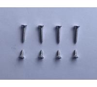 SSC 8Pcs Countersunk Screw Set for Scalextric Cars, 2 Different Screw 6.4mm, 12.7mm for Slot Cars, Repair Renew Kit for Scalextric Slot Cars Repairment, Fits all Slots Cars, Body Fixing Screw Set