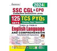 SSC CGL & CPO English Language TCS PYQs 125 Sets Tier 1 & Tier 2 Solved Papers (English Medium)(4997)