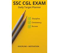 SSC CGL Study Planner: Daily Study Tracker | Daily Target | Daily Goals | Productivity Journal for SSC Aspirants | Daily Target Records | SSC CGL EXAM