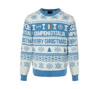 SSC Napoli Christmas Jumper White/Light Blue Official Product 2025 Christmas 2025 Large