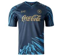 SSC Napoli [EA7] SSC Napoli Pre-Match Jersey Blue 2025/2026 Ea7 Unisex - Adult (Pack of 1)