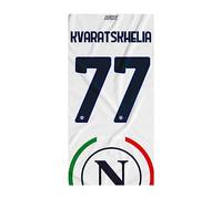 SSC NAPOLI Kvara Beach Towel, Unisex Adult, White