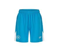 SSC Napoli Pantaloncino Gara Home Ea7 Football Shorts, Azure, M Corto