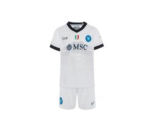 SSC NAPOLI Season 23/24 Infant Away Race Set, Junior Unisex Child, White, 12 Months