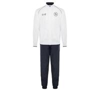 SSC NAPOLI Season 23/24 Tuta Estiva Senza Cappuccio Jumpsuit, White/Navy Blue, L