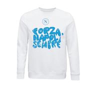 SSC NAPOLI Unisex Crewneck Pullover (Pack of 1), White, XL