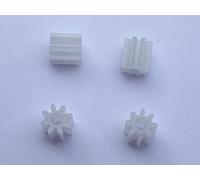 SSC Slot Car Replacement Car Spares 8 Teeth, Tooth Pinions Gears, Plastic Motor Gear Pinion Compatible for Scalextric Slot Car Models Motor Shaft, Toy DIY Parts Accessories 4 Pinion