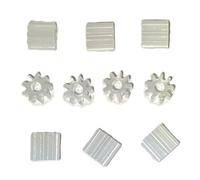 SSC Slot Car Replacement Car Spares 9 Teeth, Tooth Pinions Gears, Plastic Motor Gear Pinion Compatible for Scalextric Slot Car Models Motor Shaft, Toy DIY Parts Accessories 10 Pinion