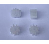 SSC Slot Car Replacement Car Spares Short 9 Teeth, Tooth Pinions Gears, Plastic Motor Gear Pinion Compatible for Scalextric Slot Car Models Motor Shaft, Toy DIY Parts Accessories 4 Pinion