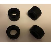 SSC Slot Cars 4 pcs Super Grip Replacement Car Tyres/Tires (2 front 9.5mm wide, 2 rear 13mm wide), F1 Slicks Compatible for Scalextric 90s F1 - Benetton, McLaren, Ferrari, Vintage Electra, etc.