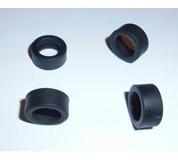 SSC Slot Cars Super Grip Replacement Car Tyres/Tires Set Accessory, Narrow GT Slicks Compatible for - Scalextric BMW Mini, Subaru (sidewinder), Mitsubishi Lancer etc. 8mm Wide (4)