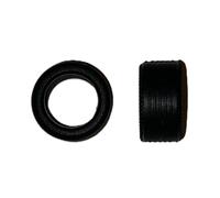 SSC Slot Cars Super Grip Replacement Car Tyres/Tires Set Accessory, Rally Fronts Compatible for Scalextric Saloon Cars Fiesta XR2, Ferrari F40 Front, Lamborghini Diablo etc. 8.5mm Wide (4)