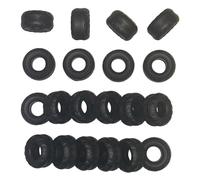 SSC Slot Cars Super Grip Replacement Car Tyres/Tires Set Accessory, Toy Car Tyre Compatible for - Scalextric 4 X 4 Datsun Pick-Up Truck 13.5mm Wide (2)
