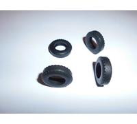 SSC Slot Cars Super Grip Replacement Car Tyres/Tires Set Accessory, Vintage F1 Tyres Compatible for - Scalextric C54, C55, C58, C59 Cars etc. 7mm Wide (10)
